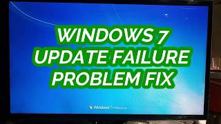 Windows 7 Update Failure  Failure Configuration  Reverting Changes  Fix  without Data Loss [upl. by Koball]