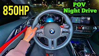 850HP BMW G82 M4 Competition XDrive POV Night Drive  Launch amp Acceleration [upl. by Annala991]