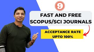 9 Fast Publishing Free SCOPUSSCI Journals II 10100  Acceptance Rate II My Research Support [upl. by Alysoun38]