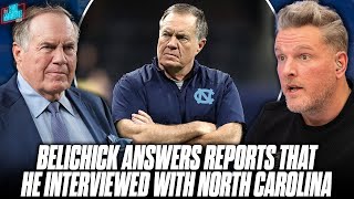 Bill Belichick Responds To Reports He Is Interested In North Carolinas Head Coaching Job [upl. by Pollock558]