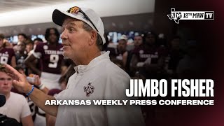 Arkansas Week Press Conference Jimbo Fisher [upl. by Anigal]