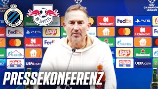 quotDas war eine Teamleistungquot 🎙️ Pressekonferenz nach FC Brügge vs RB Leipzig  Champions League [upl. by Duston]