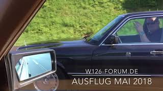 Impression W126 Autobahn Teil 2 mit dem w126  S Klasse 1986 [upl. by Airdni]