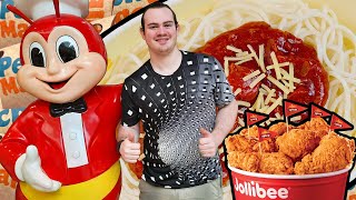 American Tries Jollibee First Time Iron Gut Troy [upl. by Lynus]