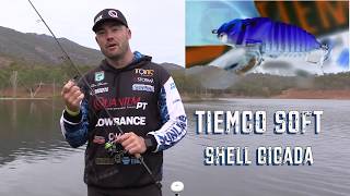 Bass on surface lures Tiemco Soft Shell Cicada [upl. by Renny]