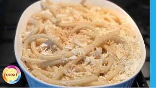 Original Greek Pasta with Mizithra amp Hot Olive Oil I Mizithra Pasta Recipe I shorts [upl. by Fortunato503]