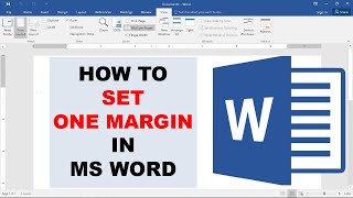 How To Set One Margin in Word [upl. by Colwell]