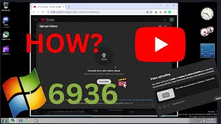 How I uploaded a video from Windows 7 Build 6936 [upl. by Aneeles]