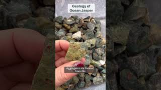 Let’s Talk about the Geology of Ocean Jasper  crystals geologyrocks science [upl. by Assilana]