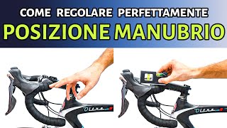 Come regolare la POSIZIONE DEL MANUBRIO sulla bicicletta [upl. by Kauffman]