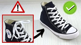 How To Lace Converse Without Tying 3 SLIP ON HACKS [upl. by Etnauj871]