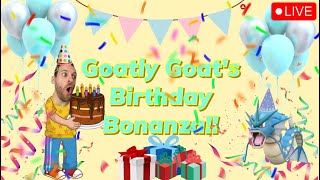 Goatly Goats Birthday Bonanza Baseball Shiny Pokemon amp MORE [upl. by Akemor]