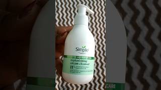 Simple Active Skin Barrier Care Replenishing Cream Face Cleanser  short youtubeshorts simple [upl. by Lennaj674]