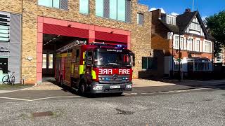 London Fire Brigade  Dockhead E341 Turnout DPL 205 Reserve [upl. by Melac]