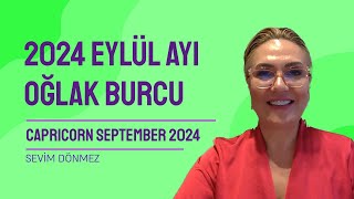 2024 Eylül Ayı Oğlak Burcu Yorumları [upl. by Launce]