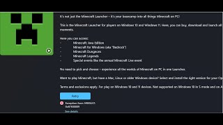 Fix Minecraft Launcher Not Installing Error Code 0x87E00009 On Microsoft StoreXbox App PC [upl. by Luis569]