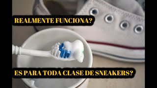 PASTA DE DIENTES PARA BLANQUEAR LA SUELA AMARILLA DE TUS TENIS [upl. by Ohce]