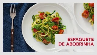 Receita de Espaguete de Abobrinha [upl. by Happ]