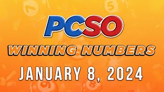 P622M Jackpot Grand Lotto 655 2D 3D 4D and Mega Lotto 645  January 8 2024 [upl. by Zehc]