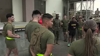 US communications battalion Marines participate in the Army Combat Fitness Test [upl. by Oap658]