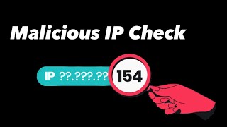 IP Address Reputation Check  Malicious IP Address Check  Cyber Security [upl. by Dyane]