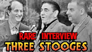 RARE  THREE STOOGES interview and Stooge Family Interview [upl. by Aynatahs]