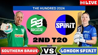 The Hundred Live Southern Brave Women vs London Spirit Women  SOUW vs LDNW Live 2nd Match [upl. by Yorel742]