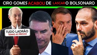 Ciro Gomes Acabou de FERRAR ainda mais o Bolsonaro e os filhos 😱 [upl. by Krystin92]