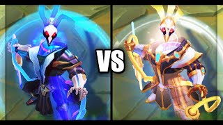 Pulsefire Thresh vs Prestige Pulsefire Thresh Skins Comparison League of Legends [upl. by Cath439]