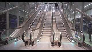 Sweden Stockholm Odenplan Train Station 5X escalator 1X elevator [upl. by Eeltrebor933]