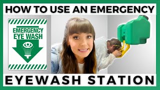 HOW TO USE AN EMERGENCY EYEWASH STATION  By Ally Safety [upl. by Hachman]