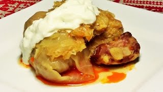 Hungarian stuffed cabbage Toltott kaposzta [upl. by Claiborne]