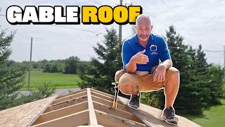 DIY Backyard Shed  Framing a Gable Roof [upl. by Eseilenna354]