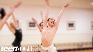 Maddie Ziegler Learns a Dance Routine with The Rockettes [upl. by Nottarts648]