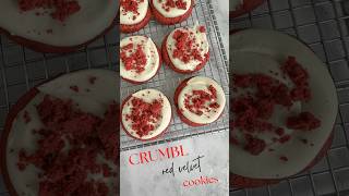 Red velvet cookies CRUMBL copycat shorts [upl. by Anissa]