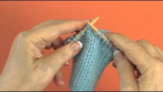 Left Twist Stockinette Stitch [upl. by Eillat244]