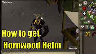 How to get a Hornwood Helm in OSRS [upl. by Suirtemid]