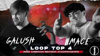 GALUSH vs MACE  Loop Station Top 4 Battle  American Beatbox Championships 2022 [upl. by Salchunas]