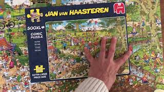 Video Jan van Haasteren Het Park 500 XL stukjes Nummer 19070 Puzzel1000Stukjes [upl. by Trebleht591]