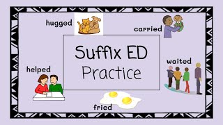 Suffix ED Practice  4 Minute Phonics [upl. by Hermon]