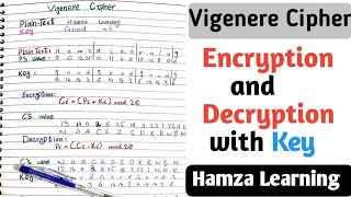 vigenere cipher encryption and decryption  vigenere cipher decoder with key [upl. by Nnaycart]