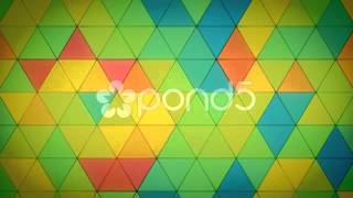 Triangle Polygon Loop 10 Tropical  After Effects  Cinema 4D  Stock Footage [upl. by Eisen371]