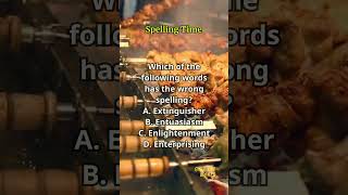 Spelling Time 580 spelling englishlearning englishvocabulary questions quiz [upl. by Thomey505]