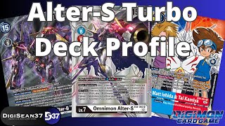 Omnimon AlterS Turbo Deck Profile  Digimon Card Game  BT15 Exceed Apocalypse [upl. by Atsillac61]