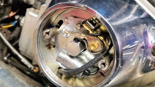 electronic to points ignition shovelhead [upl. by Anihpesoj217]