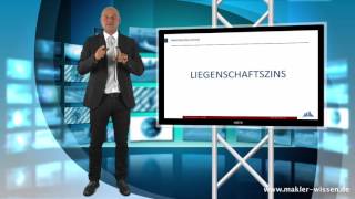 Liegenschaftszins  ImmobilienmaklerLexikon  100 Fachbegriffe einfach erklärt [upl. by Assirk]