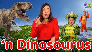 Dinosourus Liedjie vir Kinders  Afrikaanse Liedjies vir Kinders  Opvoedkundige Videos vir Kleuters [upl. by Ellinehc]