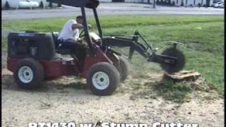 Power Trac PT1430 with stump cutter [upl. by Yrrehs]