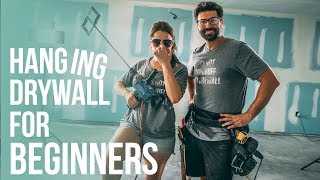 How To Hang Drywall for Beginners  Nestrs [upl. by Leen312]