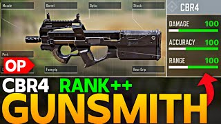 CBR4 BEST GUNSMITH IN CALL OF DUTY MOBILE  COD MOBILE RANK SETUP OF CBR4 [upl. by Noirrad]